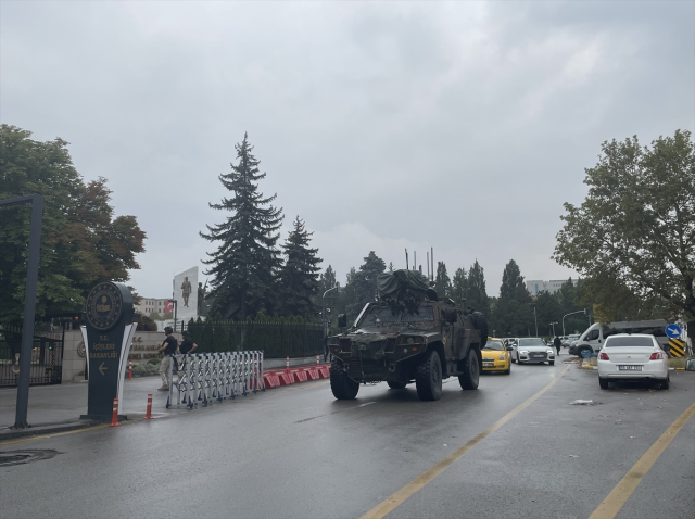 Bombalı saldırı girişiminde bulunulan İçişleri Bakanlığı bölgesinden ilk görüntüler geldi