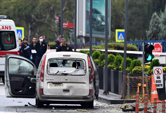 Bombalı saldırı girişiminde bulunulan İçişleri Bakanlığı bölgesinden ilk görüntüler geldi