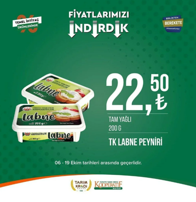 Cumhurbaşkanı Erdoğan'ın çağrısının ardından yüzde 50'ye varan indirim yaptılar! İşte Tarım Kredi marketlerinde fiyatı düşen ürünler