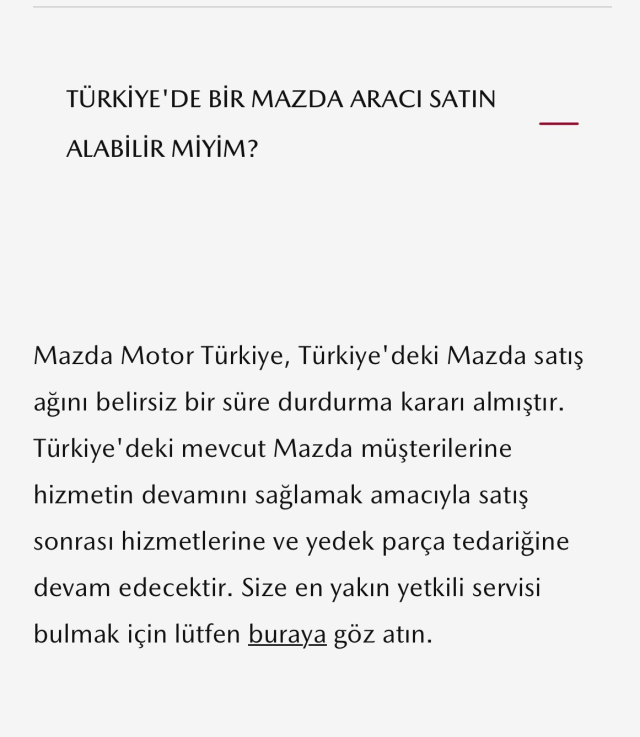 Otomotiv devi Mazda, Türkiye'den çekildi! Artış satış yapmayacaklar