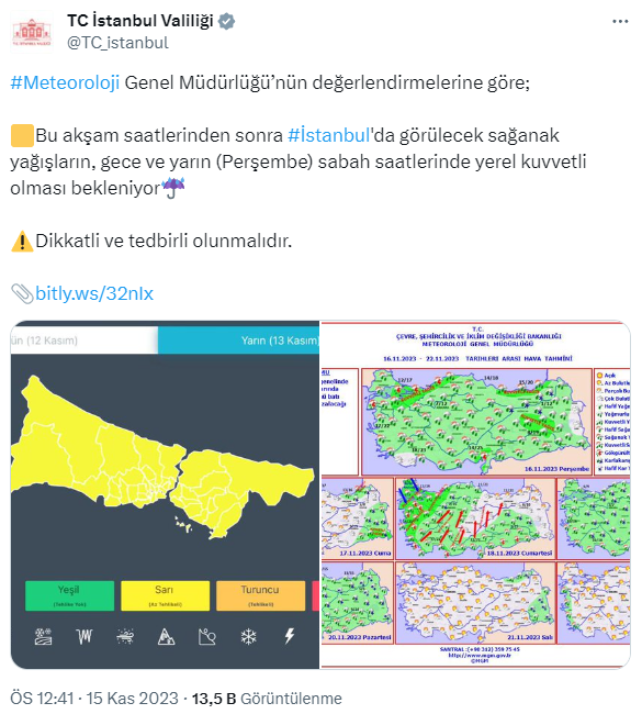 Bu saatlere dikkat! Valilik uyardı, İstanbul'da kuvvetli sağanak bekleniyor