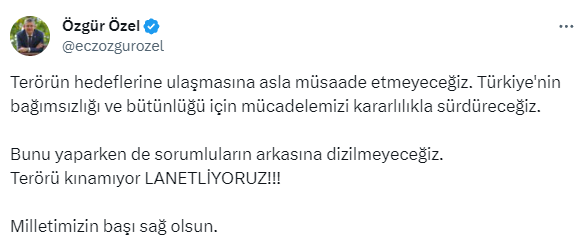 4 partinin ortak metnine imza atmayan CHP'den ayrı bildiri: Terörü kınamıyor lanetliyoruz