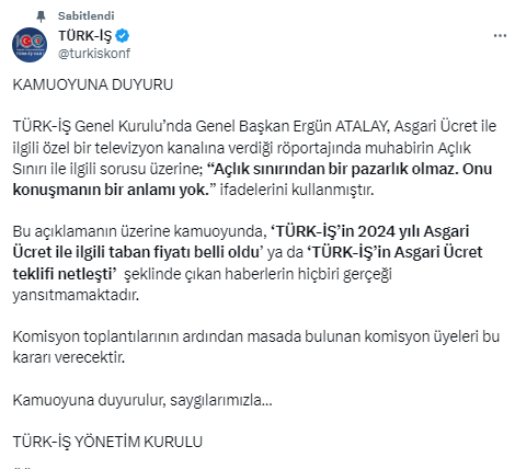 Asgari ücret pazarlığında alt sınır krizi! Dün 14.025 lirayı işaret eden Türk-İş Başkanı bugün ağız değiştirdi