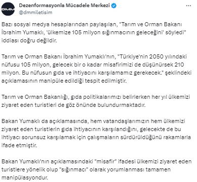 Bakan Yumaklı: Misafir kelimesi çarpıtıldı