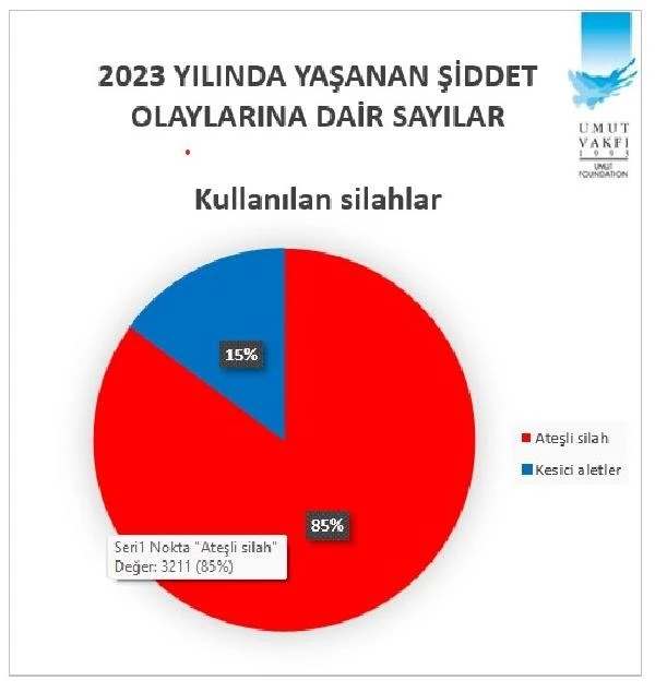 Türkiye'nin silahlı şiddet haritasında İstanbul ilk, Erzincan son sırada