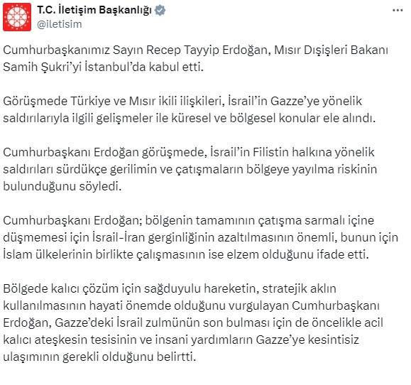 Hamas lideri Heniyye ile görüşen Cumhurbaşkanı Erdoğan'ı hedef aldı! İsrailli bakan Katz'dan hadsiz paylaşım!